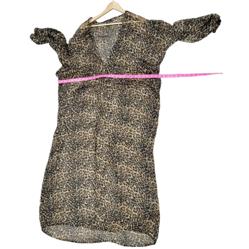 Fashion Nova Sheer Animal Print Cover Up - Picture 7 of 9